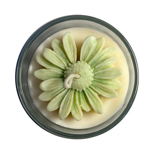 Green Daisy Candle - Color: Different Available