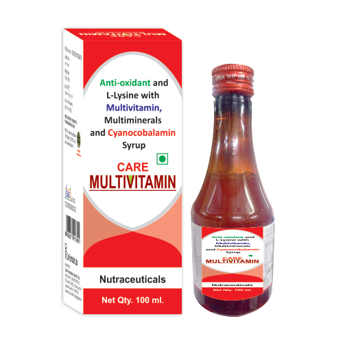 100 Ml Anti-Oxidant And L-Lysine With Multivitamin Multimineral Syrup - Grade: Medicine Grade