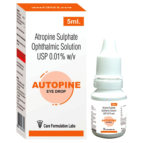 5 Ml Atropine Sulphate Ophthalmic Solution 0.01% W-V Usp - Drug Type: General Medicines