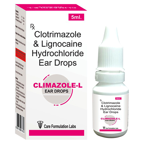 5 ML Clotrimazole And Lignocaine Hydrochloride Ear Drops