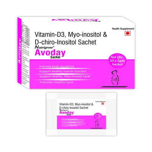 Vitamin-D3 Myo-Inositol And D-Chiro-Inositol Sachet - Drug Type: General Medicines