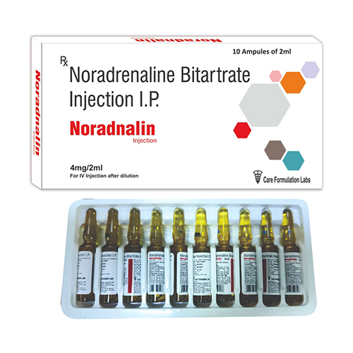 Noradnalin Bitartrate Injection Ip - Physical Form: Liquid