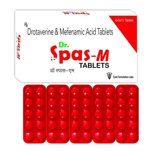 Drotaverine And Mefenamic Acid Tablets - Age Group: Suitable For All Ages