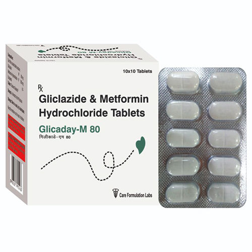 Glicaday-M 80 Gliclazide And Metformin Hydrochloride Tablets - Purity: High