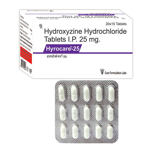 25 Mg Hydroxyzine Hydrochloride Tablets Ip