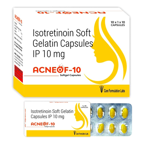 10 MG Isotretinoin Soft Gelatin Capsules IP