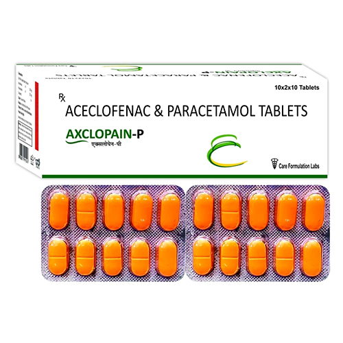 Axclopain-P Aceclofenac And Paracetamol Tablets - Drug Type: General Medicines