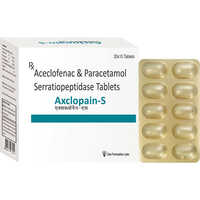 Aceclofenac And Paracetamol Serratiopeptidase Tablets - 20 x 10 Tablets | General Medicine, Suitable For All, Pain Relief, Anti-Inflammatory, Reduced Swelling
