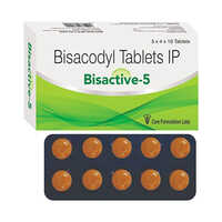 Bisacodyl Tablets Ip - 5 X4 X 10 Tablets | General Medicine For Bowel Movement, Suitable For All, Dry Storage Instructions