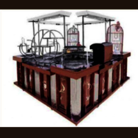 Stainless Steel Coffee Counter - High-quality Stainless Steel, Modular Design, Customizable Features, Hygienic Surface, Led Lighting
