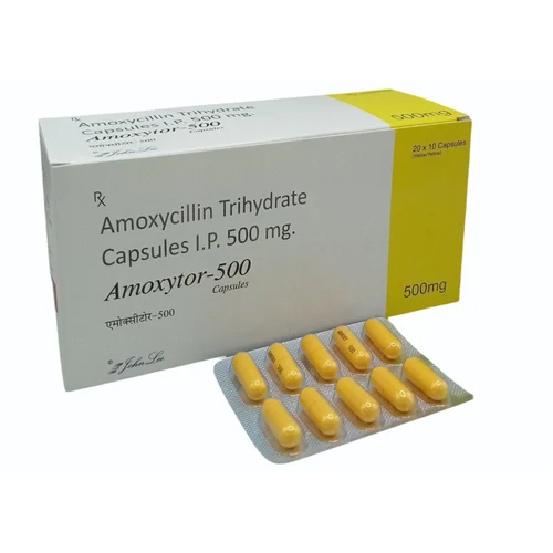 500mg Amoxicillin Trihydrate Capsules IP