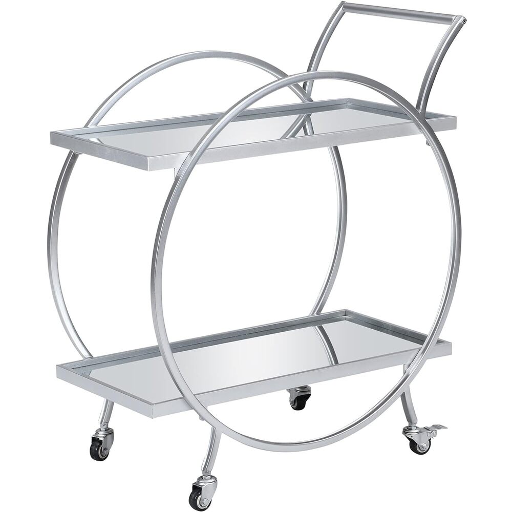 Serving Trolley with Glass Holder