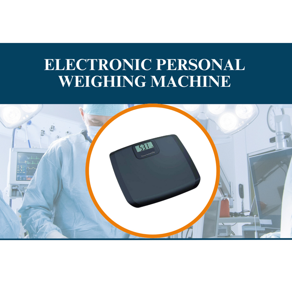 Electronic Personal Weighing Machine - Color: Black