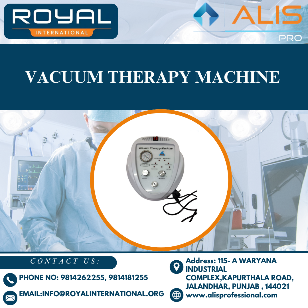 Vacuum Therapy Machine - High-quality Plastic & Metal, Compact Size, Silver Color | Adjustable Air Pressure, Analog Gauges, Lightweight Design