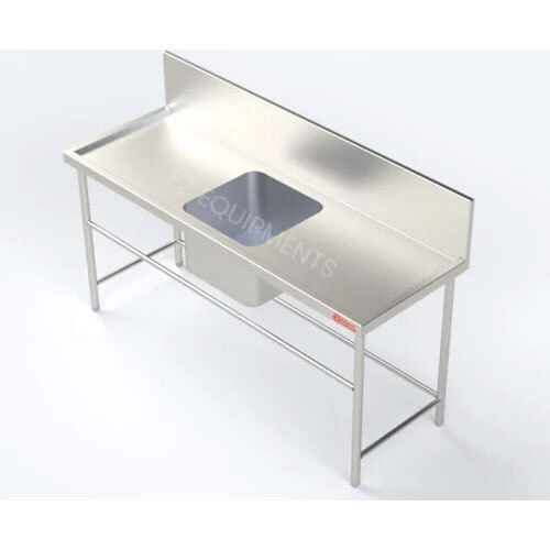 Stainless Steel Kitchen Table - Color: Silver