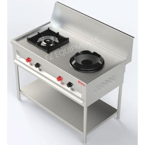 Two Burner North Indian Range Stove - Automatic Grade: Manual