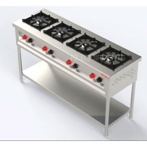 SS Four Burner Cooking Range