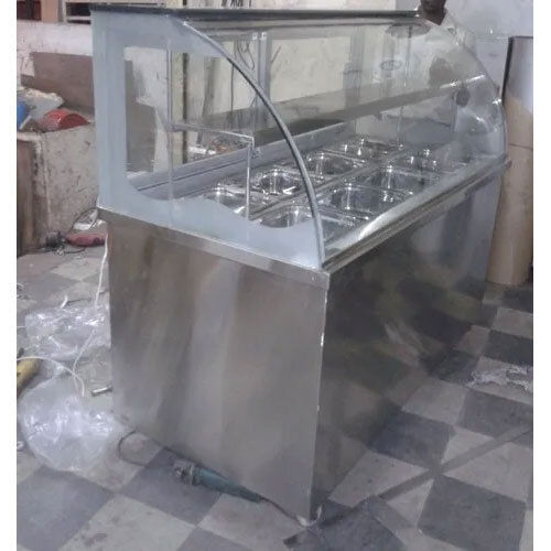 Bain Marie Display Counter - Color: Silver