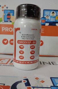 Enrofloxacin Bromhexine Hcl Solution - Packaging Type: Glass Vial