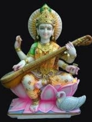 Marble Saraswati Murti - Feature: Durable