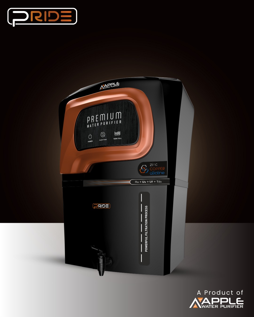 Pride Black RO Cabinet