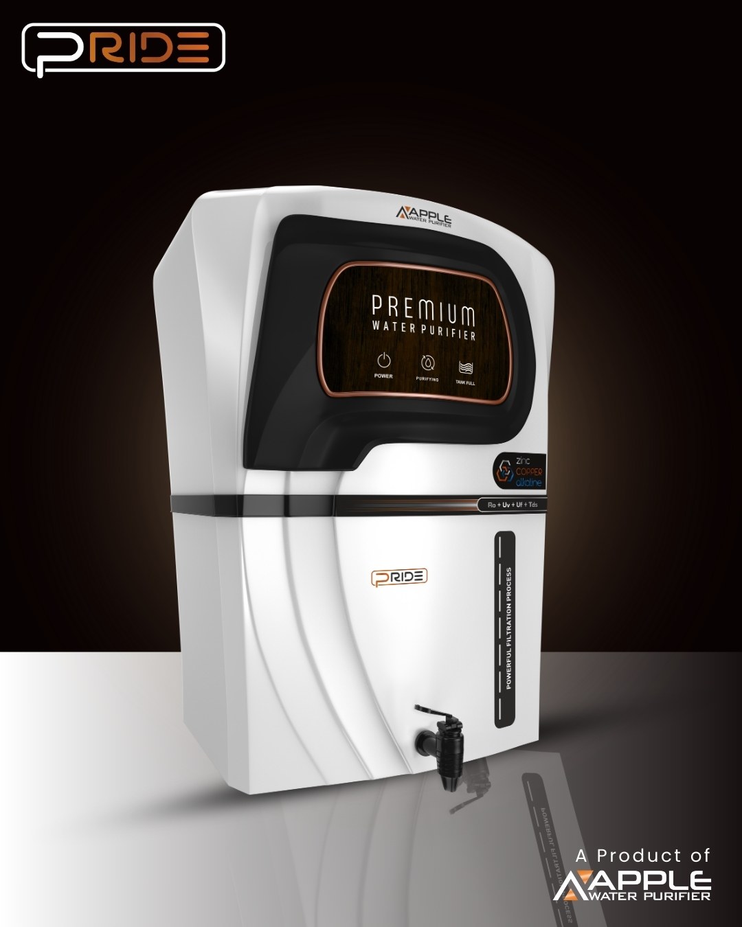 Pride White RO Cabinet