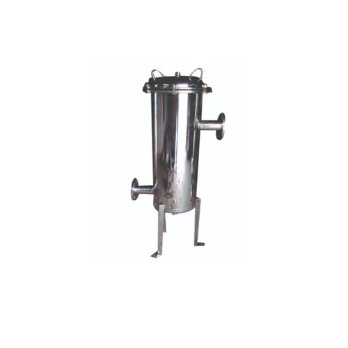 10 Inch Stainless Steel Filter Housing - Shape: Round