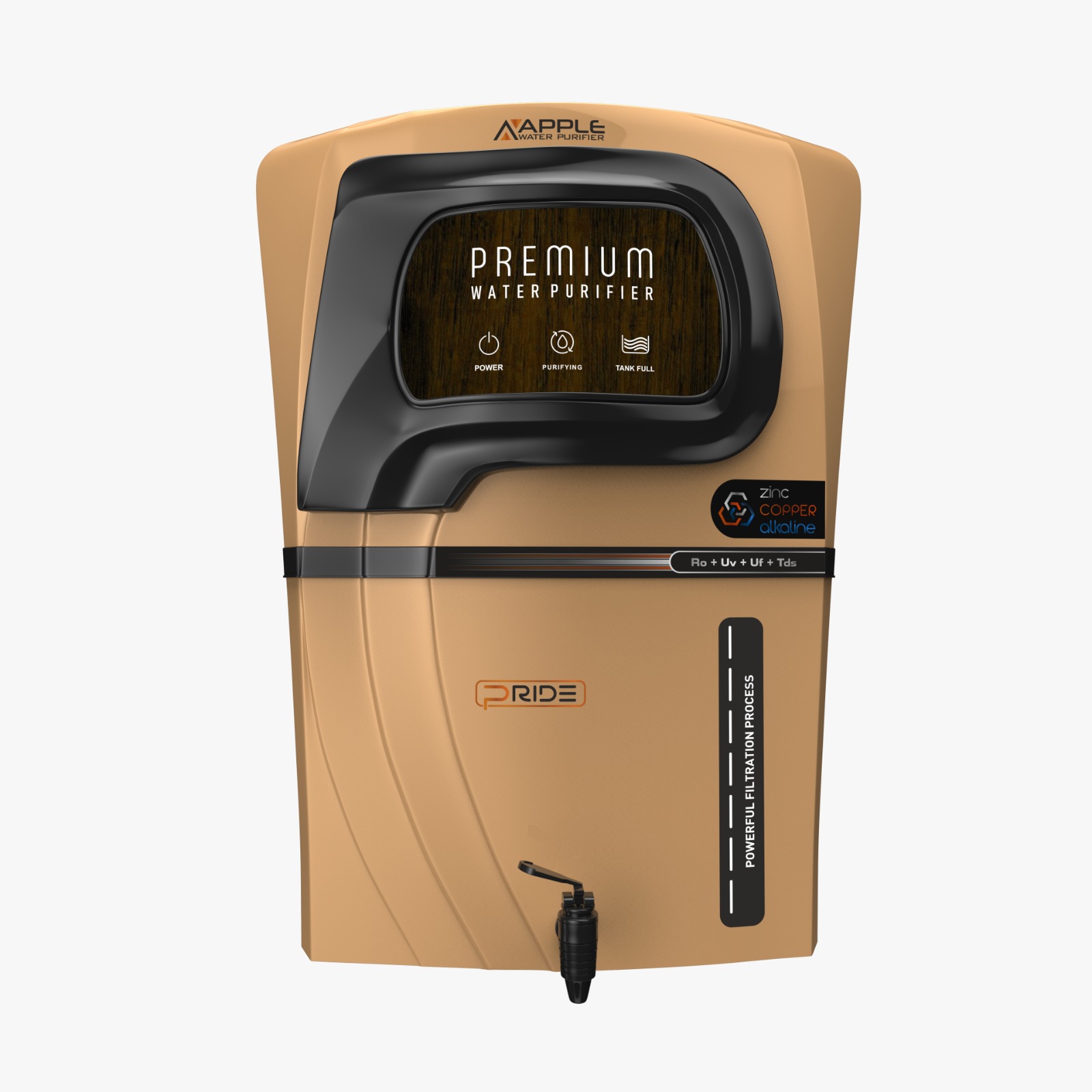 Pride Metallic Golden Ro Cabinet - Application: Water Purifiers