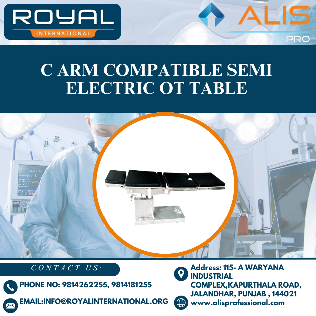 C Arm Compatible Semi Electric Ot Table