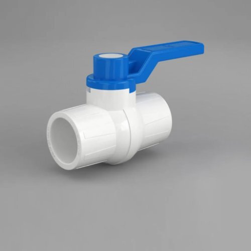 UPVC Solid Ball Valve Long Handle - White (15mm - 100mm)