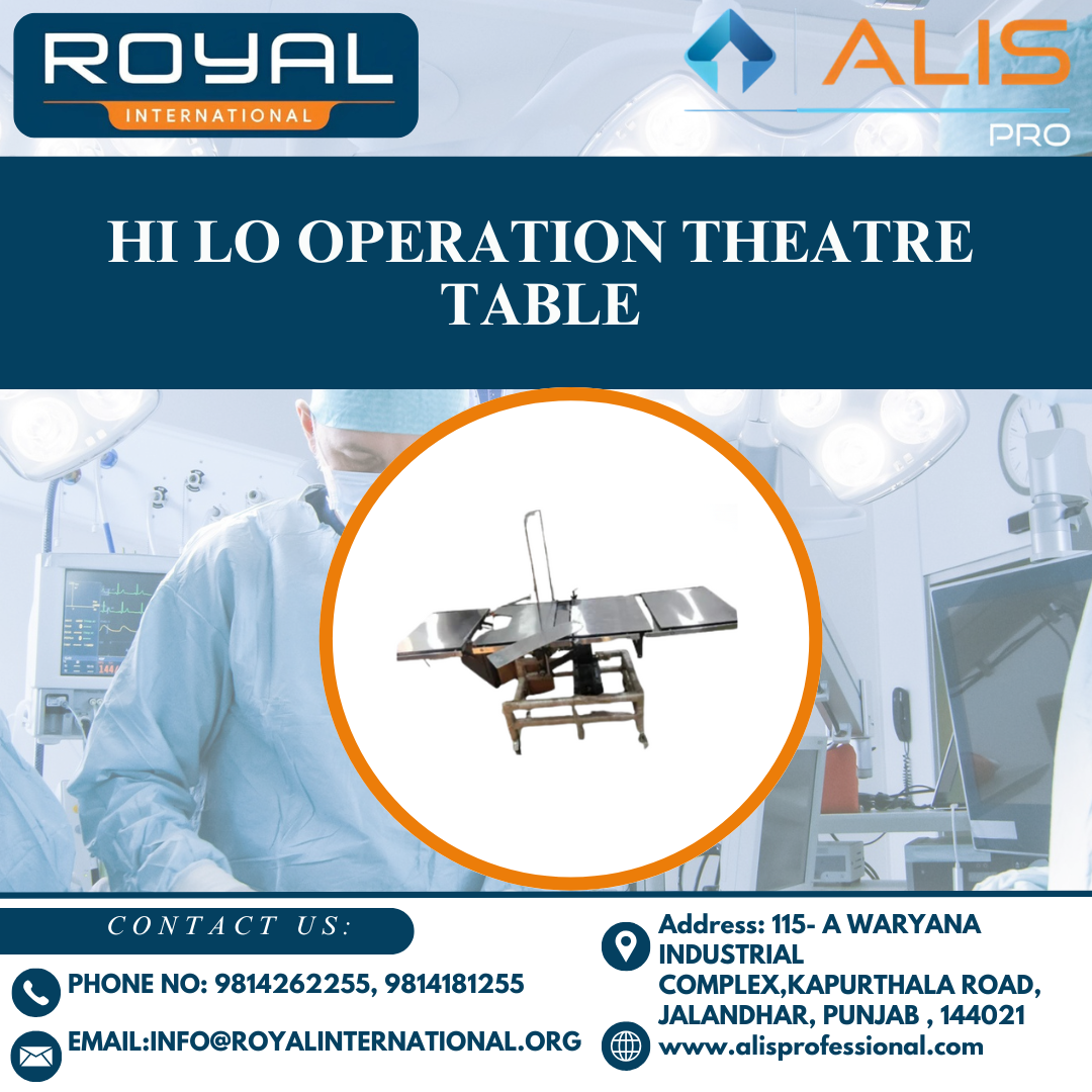 Hi Lo Operation Theatre Table - Usage: Surgical Procedures