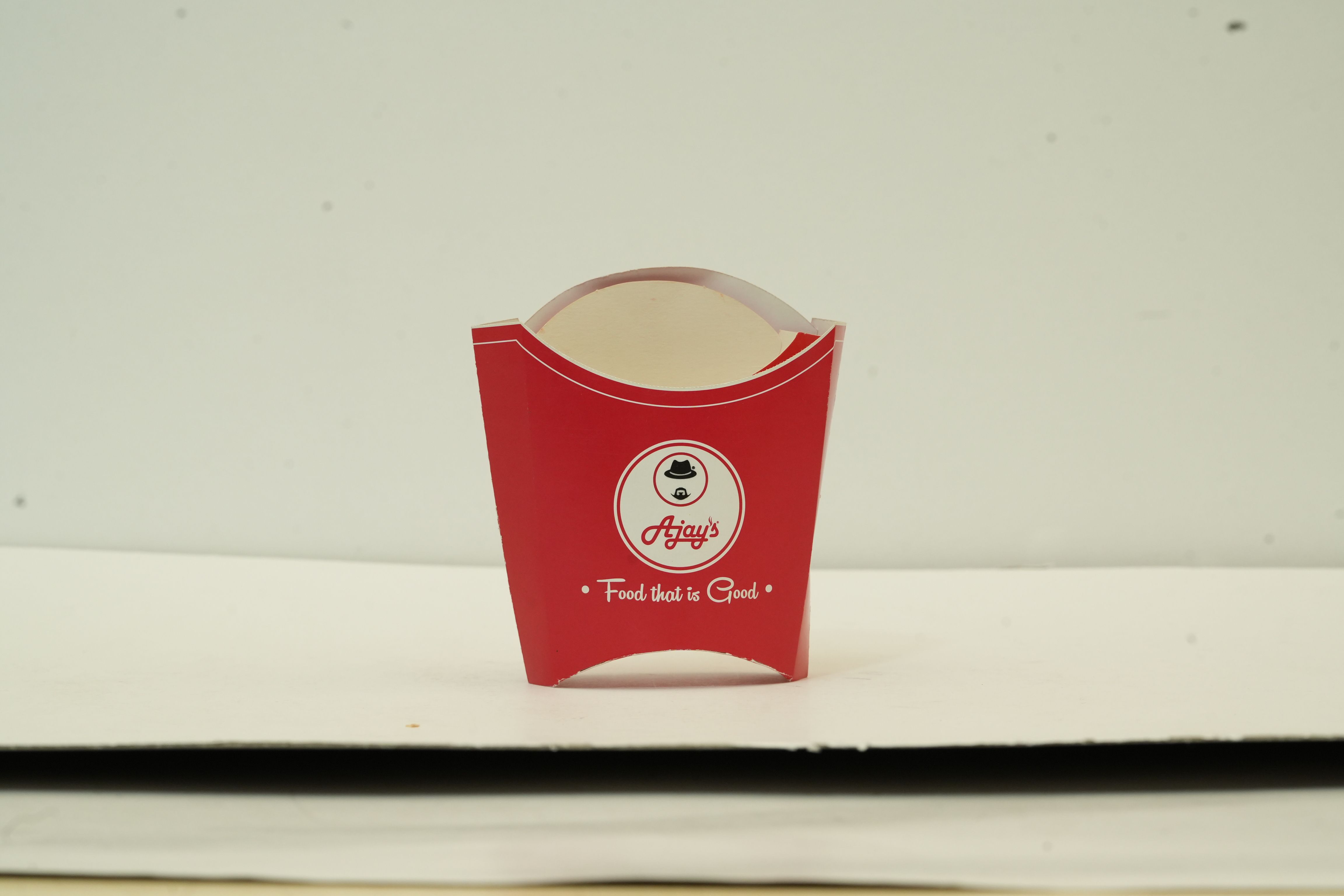 French fries box with print & food grade paper