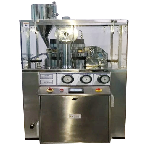 Double Rotary Tablet Press Machine - Color: Silver