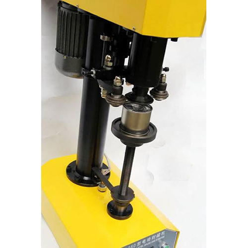 Semi-Automatic Can Seaming Machine - Color: Yellow