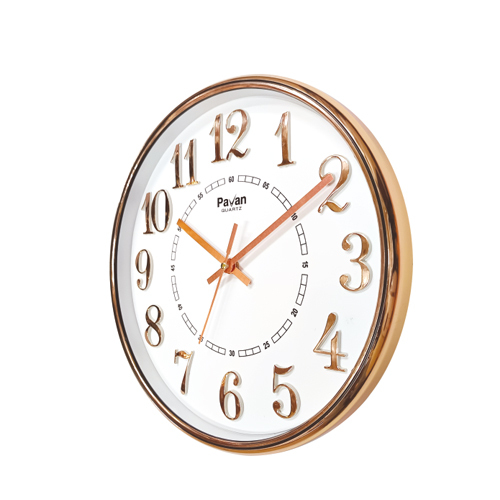 P-115 Index Wall Clock - Polished Plastic, 12 Inch Diameter, Round Shape, Available In Various Colors | Quartz Movement, 6-12 Month Warranty