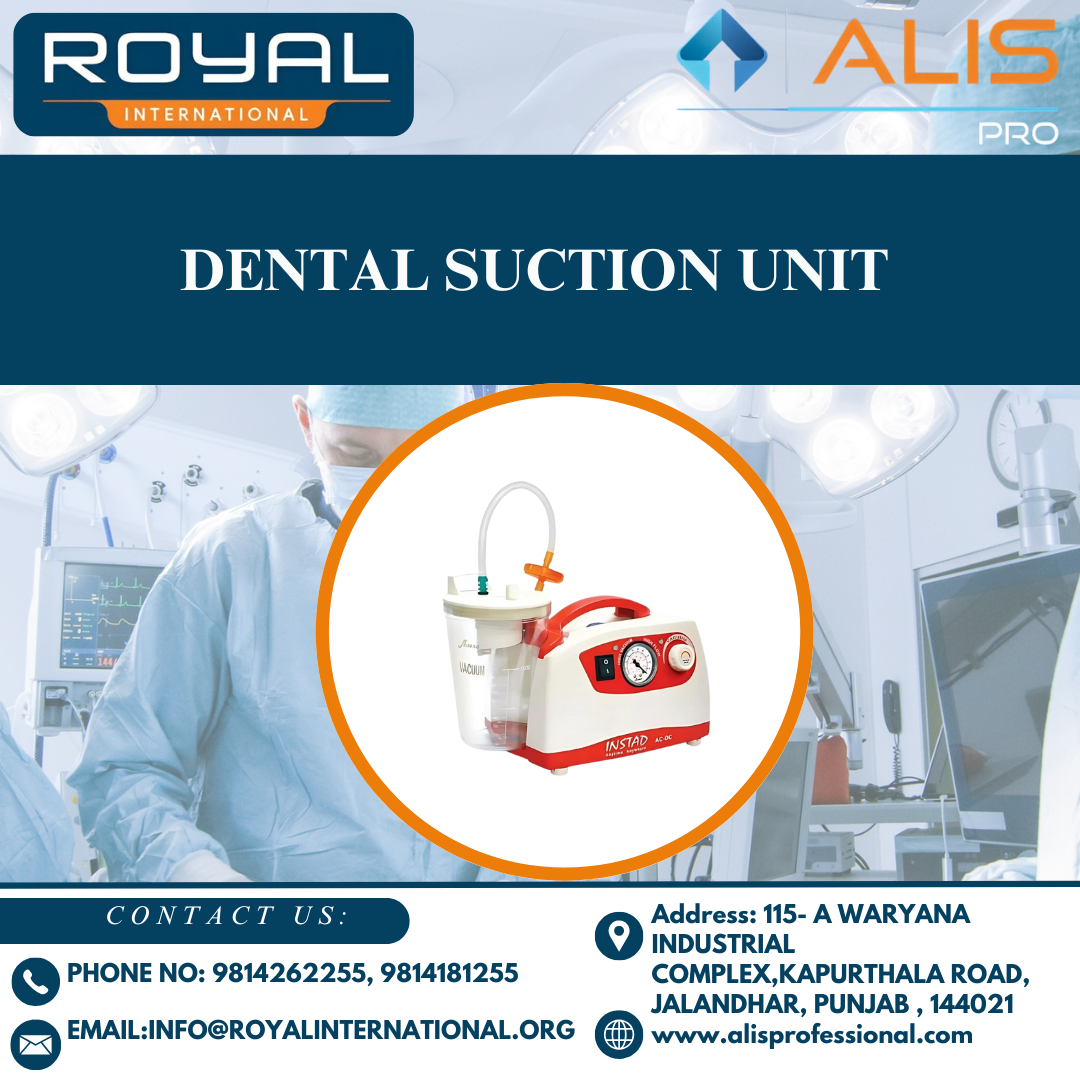 Dental Suction Unit - Robust Design | Efficient Suction For Dental Applications, Ideal For Dental Clinics And Hospitals, Removes Saliva, Blood, And Debris
