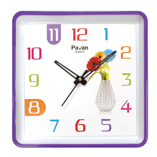 P-04 Flower Wall Clock - Color: Different Available