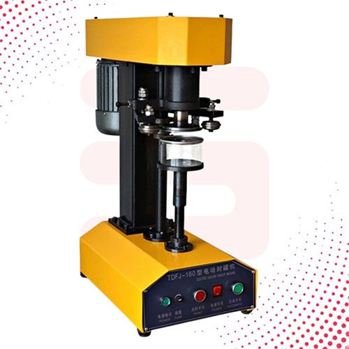 Automatic Tin Capping Machine - Color: Yellow And Black