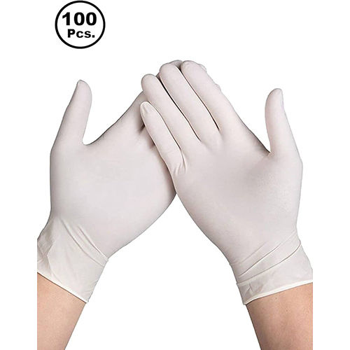 Latex Gloves - Color: White