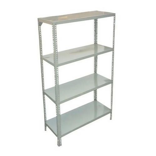 Stainless Steel Office Rack - Color: White