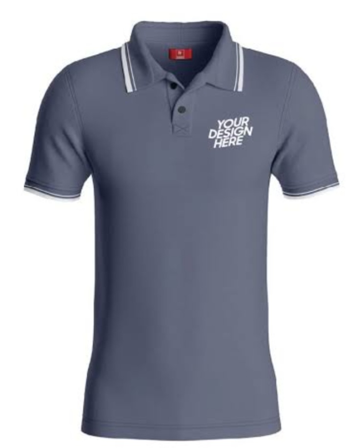 Tshirt - Cotton Fabric, Multiple Sizes Available, Solid Black Color, Unisex Short Sleeve Design - Polo Collar For Versatile Style