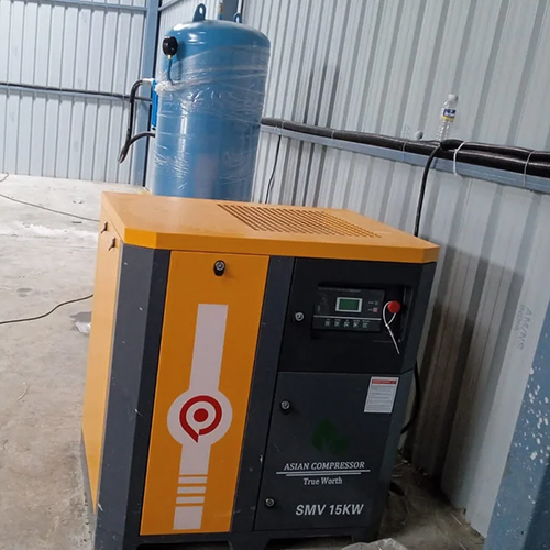 Industrial Air Compressor - Air Flow Capacity: 34 Cubic Feet Per Minute (Ft3/Min)