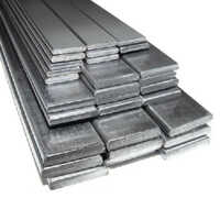 Mild Steel Flat Bar - Different Thicknesses, Customized Weight Options, Silver Polished Finish
