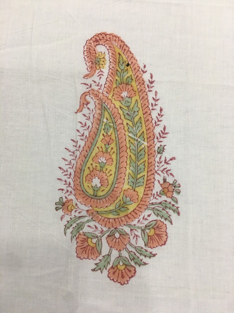 Cotton Hand Block Printed Fhalalin Dohar - Color: Multi