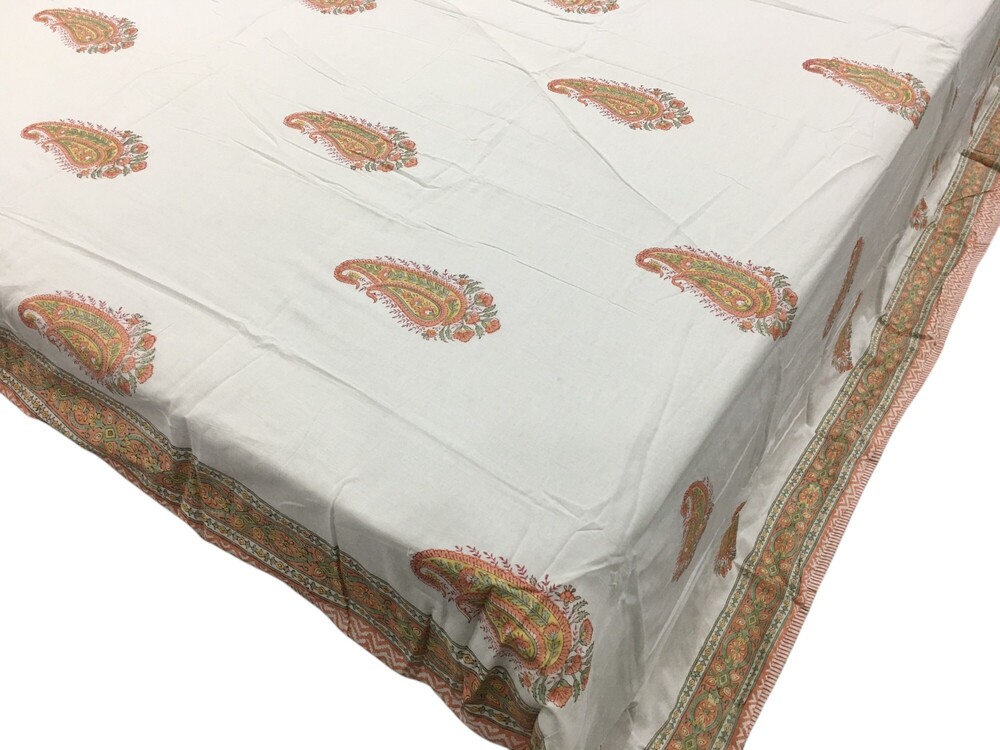 Cotton Hand Block Printed Fhalalin Dohar - Color: Multi