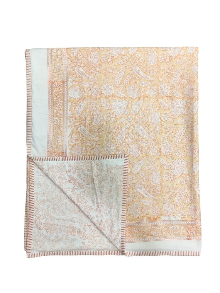 Queen Size Hand Block Printed Dohar - Material: 100% Cotton
