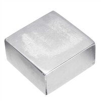 Neodymium Block Magnets - 50 X 50 X 25mm | Silver Color, Permanent Ndfeb Material, Versatile For Diy And Industrial Applications