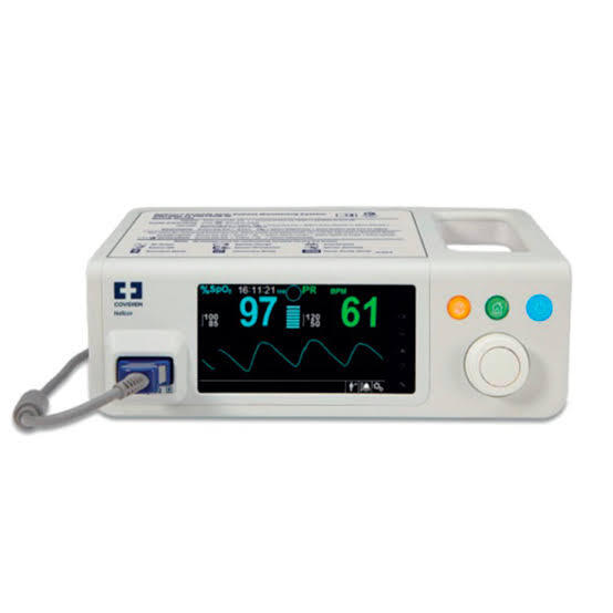 Nellcor Bedside SpO2 Patient Monitoring System PM100N - Plastic, 82x255x155 mm, White | Accurate SpO2 & Pulse Rate Monitoring, Low Perfusion Capability
