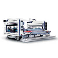 Cgsz2025 Glass Double Edging Machine - Stainless Steel, Grey | Automatic, High-performance, Industrial Use