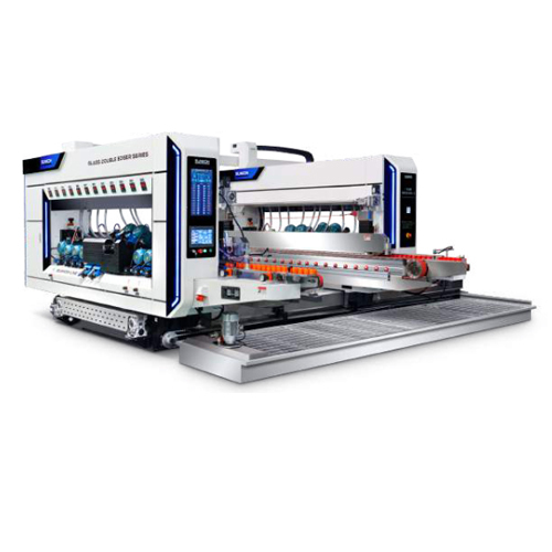 CGSZ2442GA High Speed Glass Double Edging Machine - Stainless Steel, Industrial Grade | PLC Control, Automatic Features, Versatile for Various Glass Thicknesses